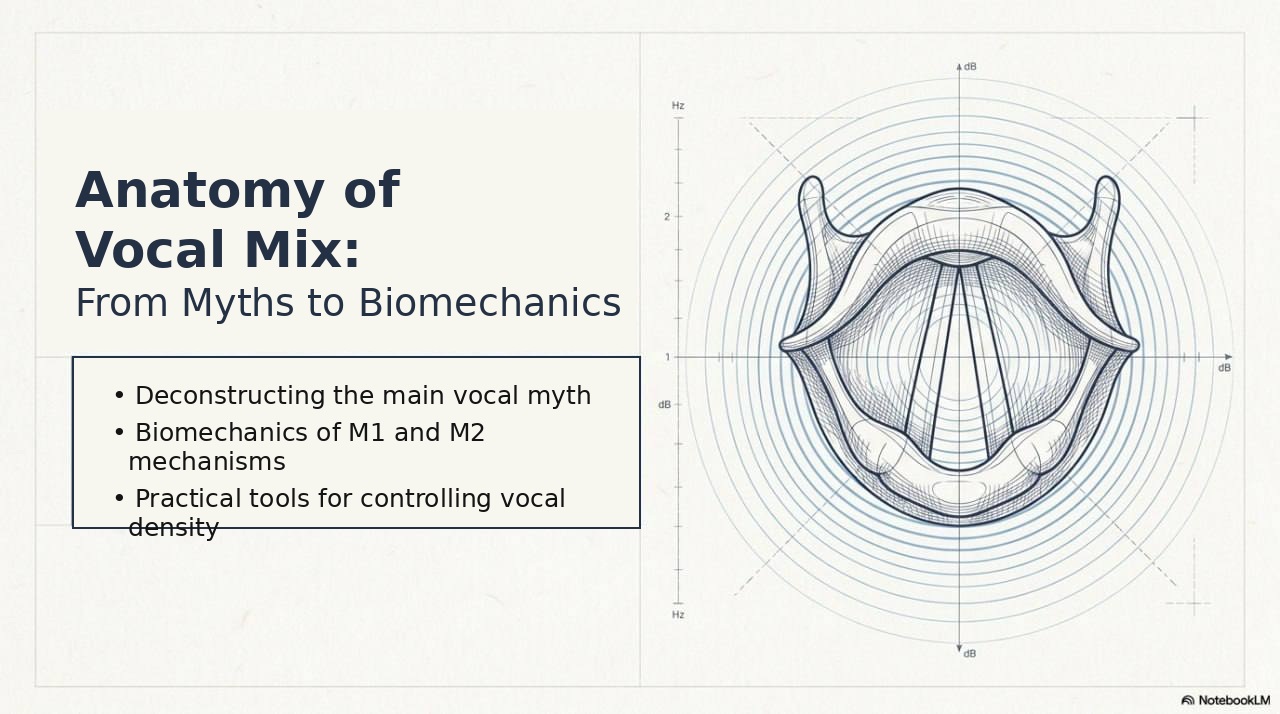 Anatomy of Vocal Mix: From Myths to Biomechanics