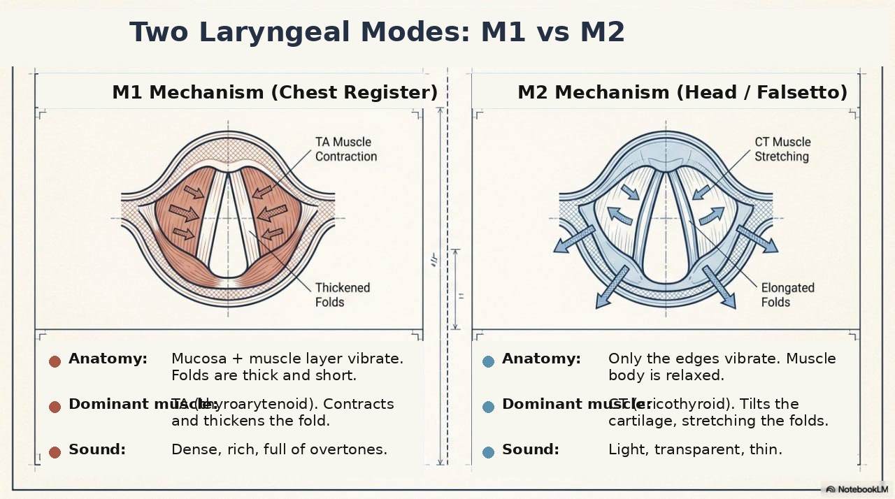 Two Laryngeal Modes: M1 vs M2