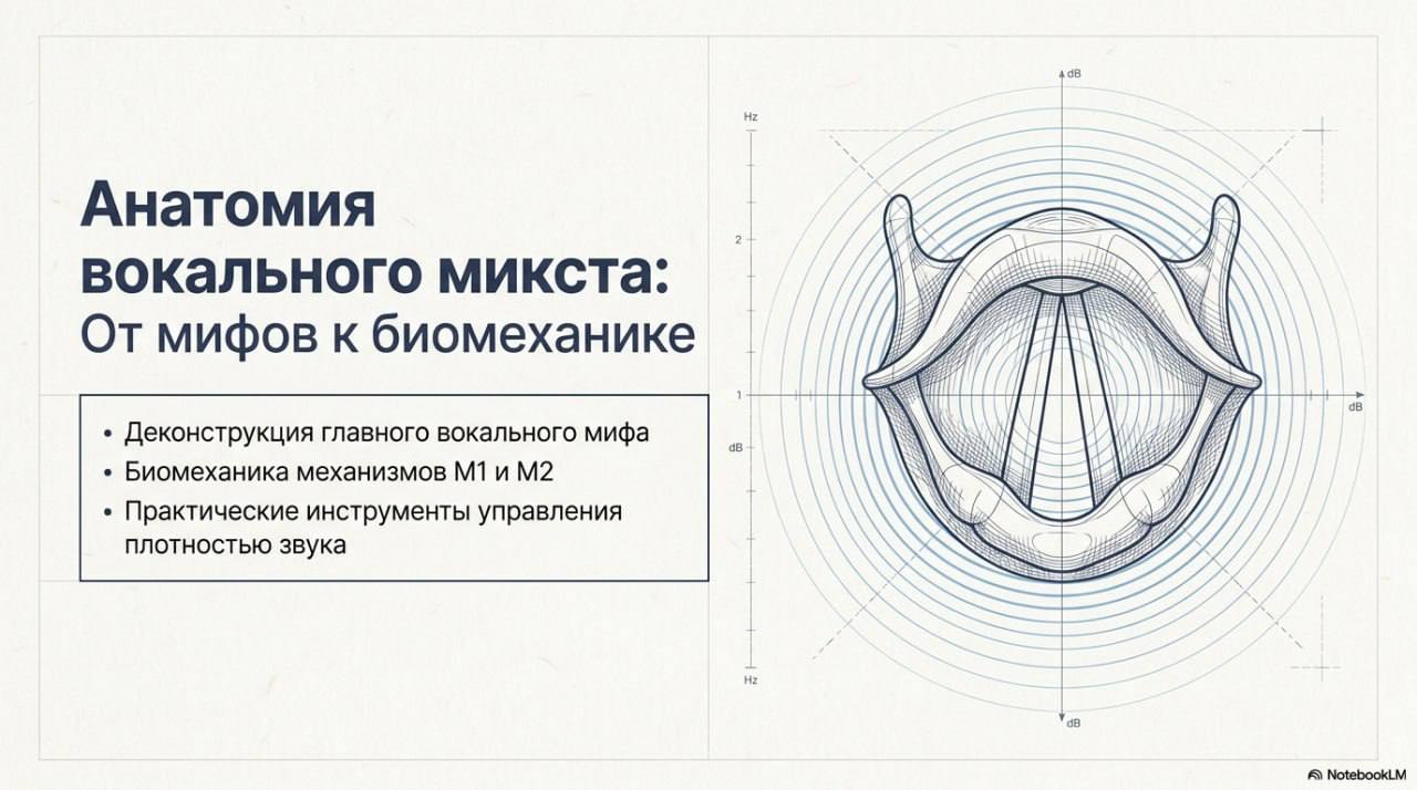 Анатомия вокального микста: от мифов к биомеханике
